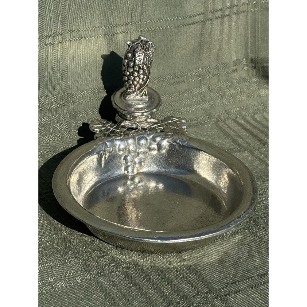 Vintage Made In Italy Pewter Arte Italica Cork PORRINGER Bowl 5"X6.5" BEAUTIFUL